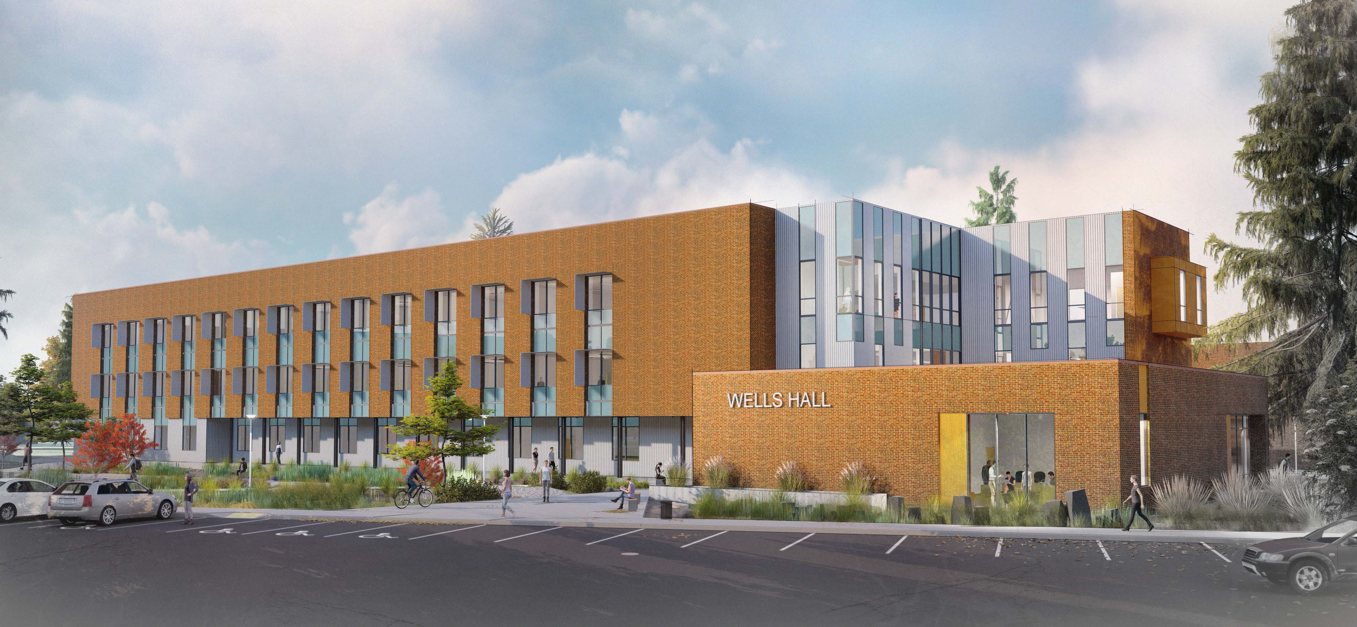 Wells Hall replacement rendering