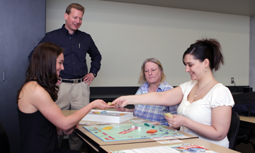 Sociology faculty with students in the classroom