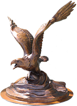 Veteran's Eagle sculpture