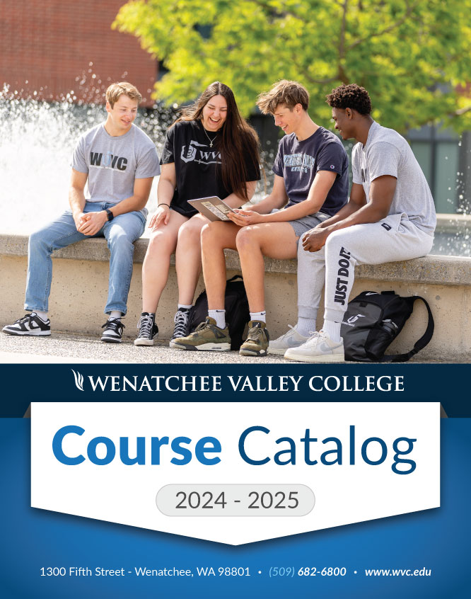 Catalog cover image with text that says "Wenatchee Valley College Catalog 2024-2025"